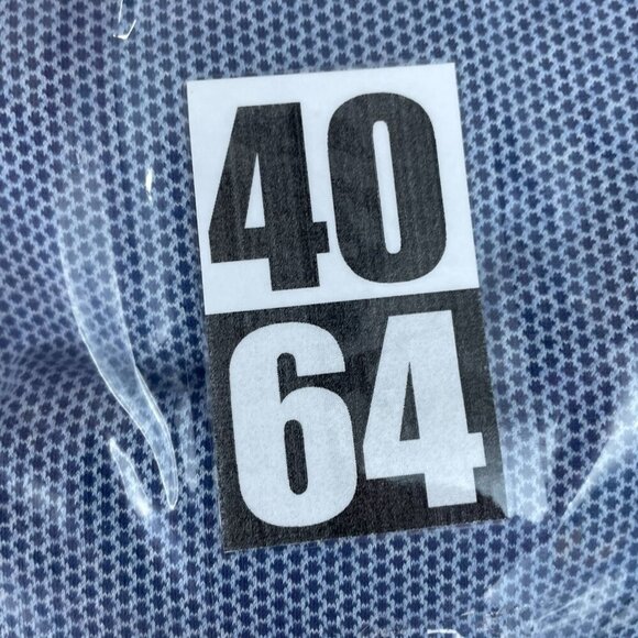 Jos A. Bank Reserve Mens  Fit Polo Shirt XL Pima Cotton Blue Short Sleeve 4064 - Picture 6 of 7